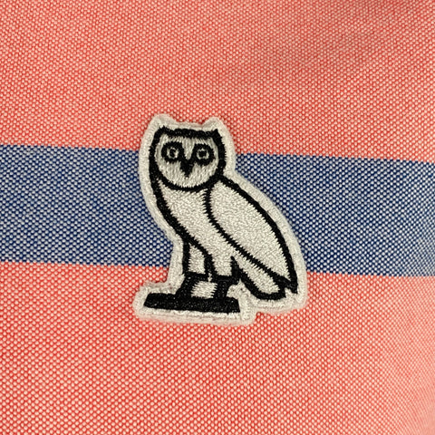 Chemise à manches longues en coton rugby rayée rose et bleue, taille S, d'OCTOBER'S VERY OWN