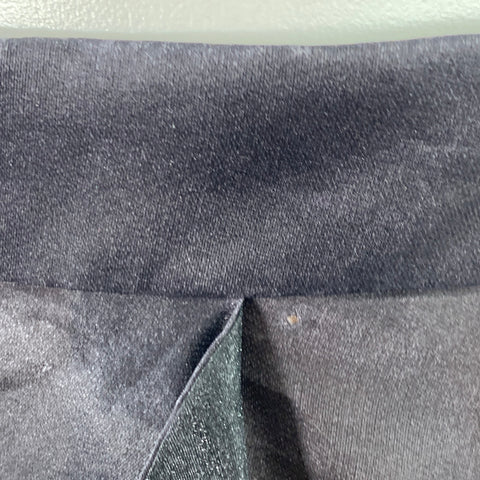 MARY MCFADDEN Size 8 Black Silk Layered Asymmetrical Hem Long Skirt