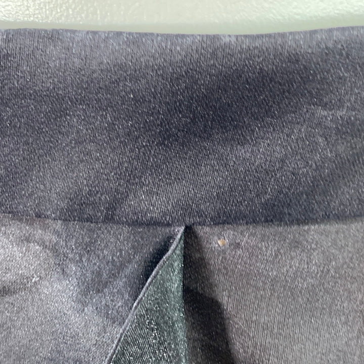 MARY MCFADDEN Size 8 Black Silk Layered Asymmetrical Hem Long Skirt