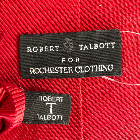 ROBERT TALBOTT Red Stripe Silk Tie