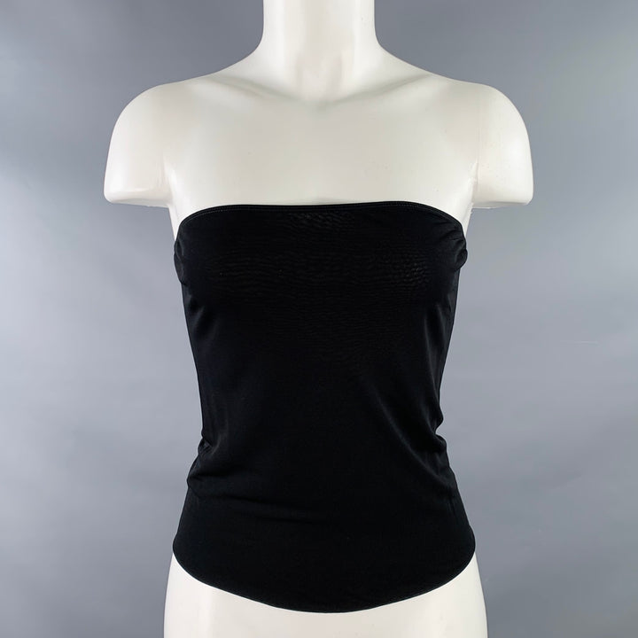 ROSETTA GETTY Size M Black Viscose Tube Casual Top