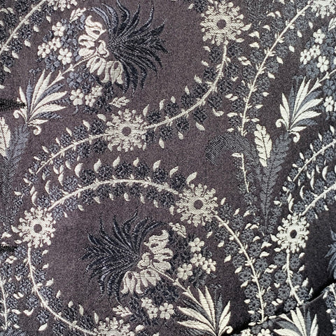 FAVOURBROOK Size 44 Black Grey Jacquard Silk Two Pockets Vest
