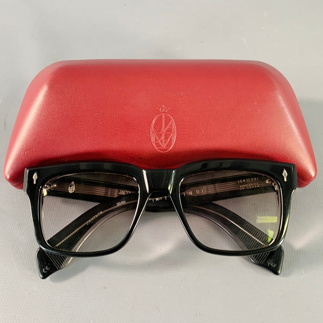 JACQUES MARIE MAGE Torino Black Acetate Eyewear Frames
