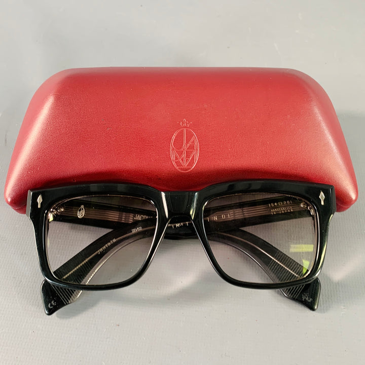 JACQUES MARIE MAGE Torino Black Acetate Eyewear Frames