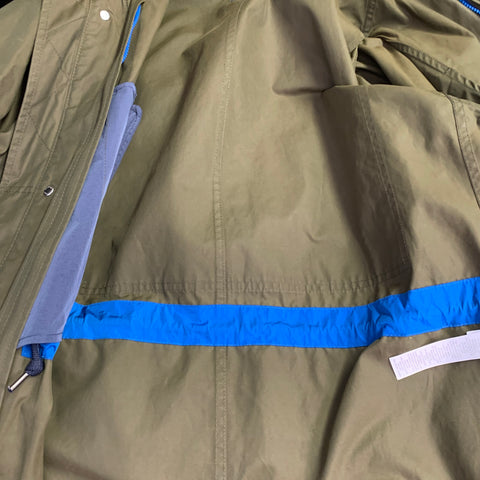 PS by PAUL SMITH Size M Green Olive Cotton Nylon Hooded Windbreaker Jacket
