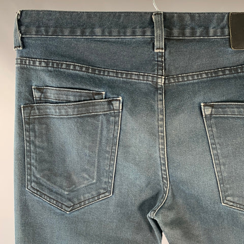 Jean droit régulier HELMUT LANG Taille 32 Bleu marine délavé