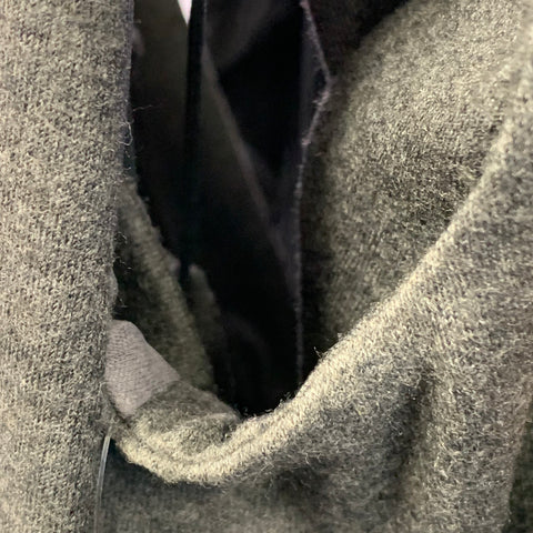 JIL SANDER Robe fourreau sans manches en jersey gris chiné à nouer dans le dos, taille 38