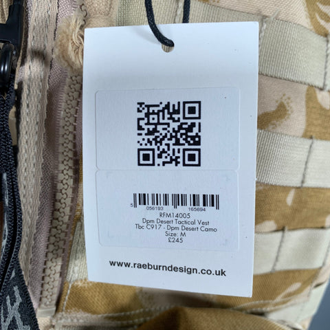CHRISTOPHER RAEBURN Size M Beige Camel Camo Mesh Utility Vest