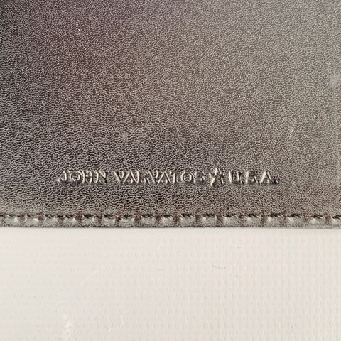 JOHN VARVATOS Black Leather Bifold Wallet
