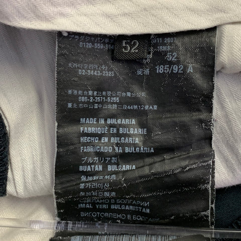 PRADA Size 36 Black Cotton Flat Front Zip Fly Shorts