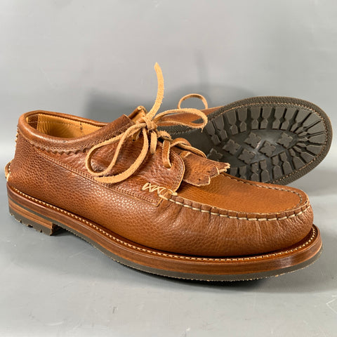 YUKETEN Size 11 Brown Leather Blucher Loafers