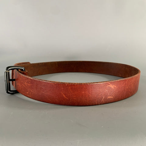 TANNER GOODS Size 34 Burgundy Cognac Leather Belt