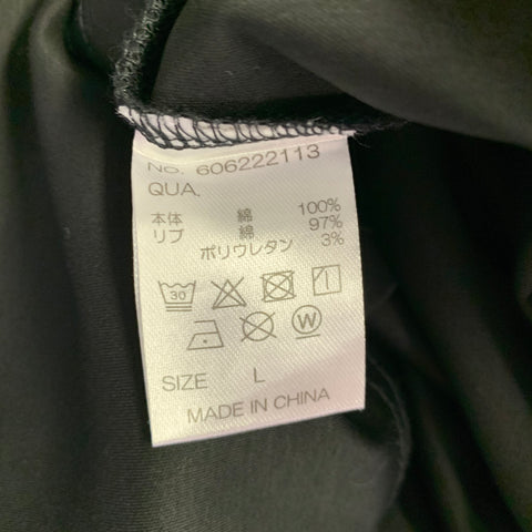 A.4.B Size L Black Cotton Oversized Long Sleeve Shirt