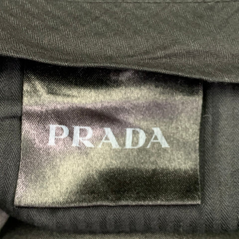 PRADA Size 30 Grey Wool Button Fly Slim Tapered Dress Pants