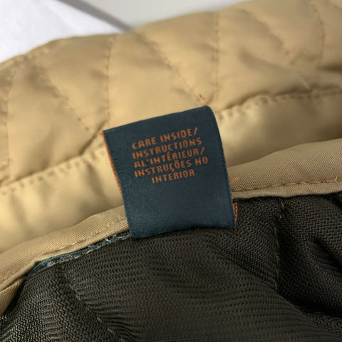 SCOTCH AND SODA Chest Size S Olive Orange & Black Quilted Nylon Parka Jacket