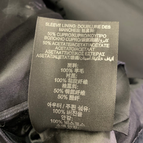 BURBERRY PRORSUM Size 42 Black Charcoal Stripe Virgin Wool Suit