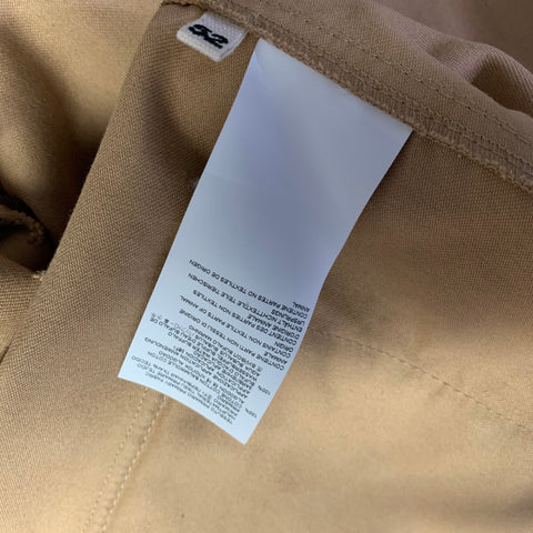 MARNI Size 42 Khaki Cut Out Cotton Hidden Placket Jacket
