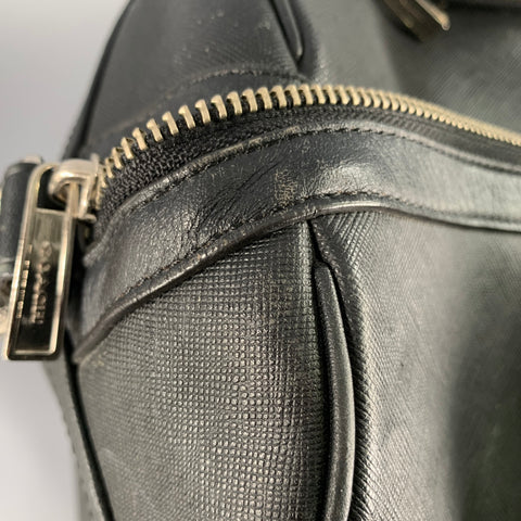Sac Duffle COACH en cuir Saffiano noir