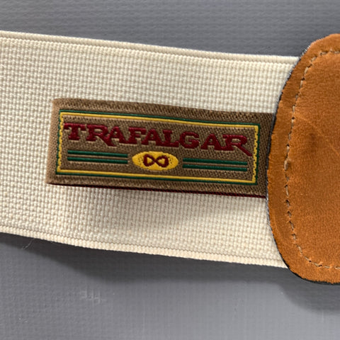 TRAFALGAR White Black Checkered Suspenders