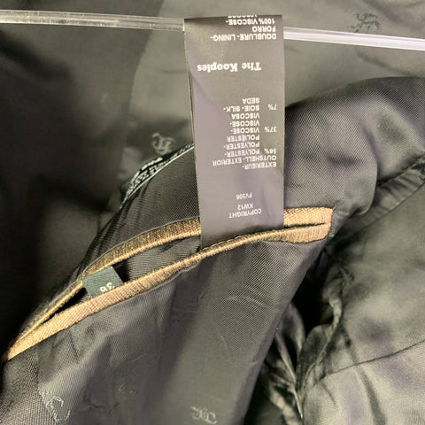 THE KOOPLES Size 4 Gold Black Polyester Blend Single Button Jacket