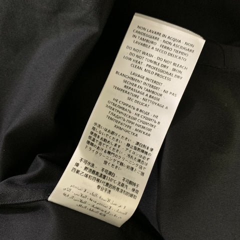 ALEXANDER MCQUEEN FW2020 Size L Black Cotton Button Up Long Sleeve Shirt
