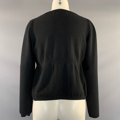 MARNI Size S Black Cashmere Knit Cardigan Womens