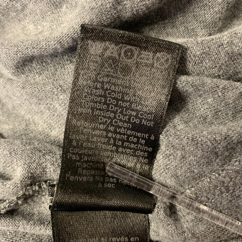 JOHN VARVATOS Size L Grey Graphic Polyester Blend T-shirt