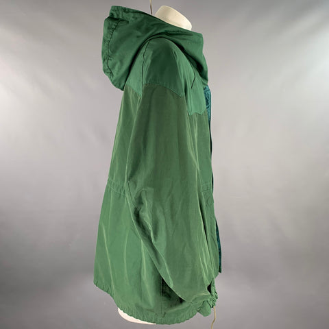VISVIM Size M Green Nylon Cotton Parka Jacket