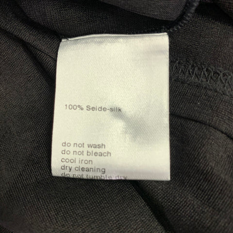 AKRIS Size 6 Black Silk T-Shirt Casual Top