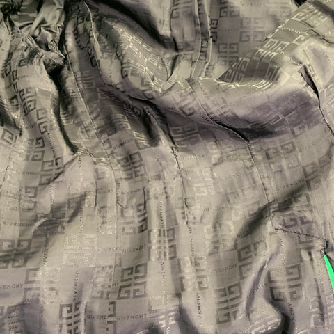 GIVENCHY Size 4 Green Polyester Wool Single Breasted Belted Jacket