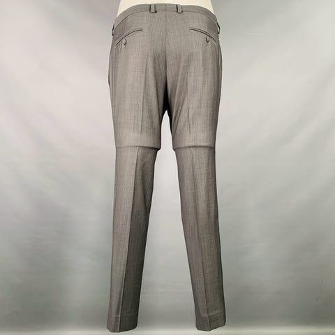 THE KOOPLES Size 38 Grey Wool Notch Lapel Suit