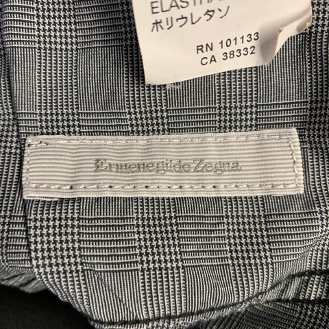 ERMENEGILDO ZEGNA Size 33 Black Cotton Blend Straight Jeans