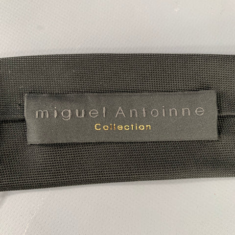 MIGUEL ANTOINNE Black Textured Tie