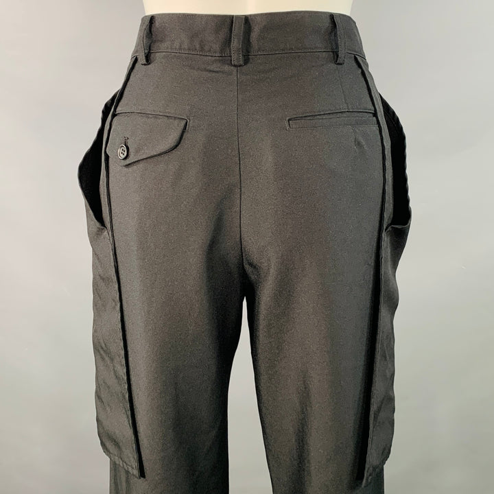 COMME des GARCONS Size M Black Polyester Large Pockets Dress Pants