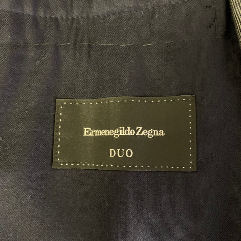 ERMENEGILDO ZEGNA Size 44 Navy Wool Notch Lapel Sport Coat