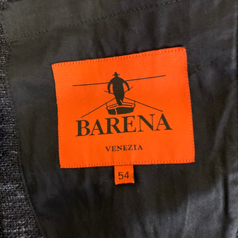 BARENA Size 44 Navy Knit Wool Cotton Sport Coat