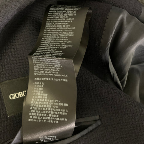 GIORGIO ARMANI FW2018 Navy Wool Blend Notch Lapel Sport Coat