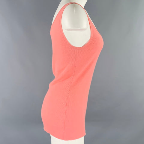 MICHAEL KORS Size M Pink Ribbed Tank Casual Top