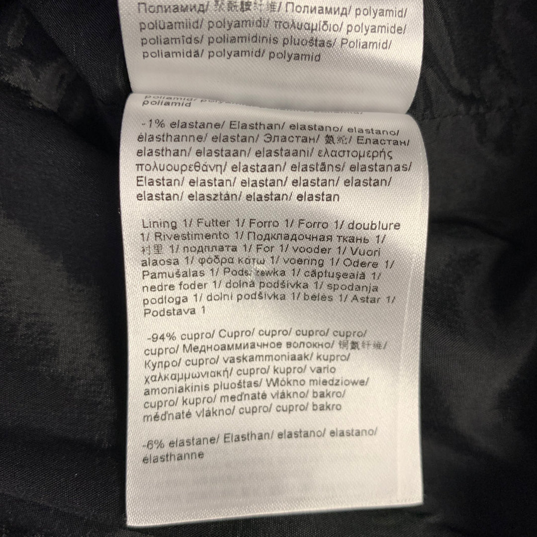 ESCADA Size 12 Black White Wool Blend Tweed Zip Fly Dress Pants