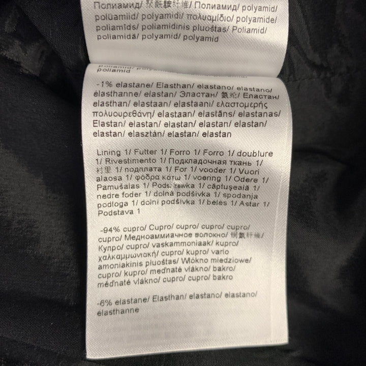 ESCADA Size 12 Black White Wool Blend Tweed Zip Fly Dress Pants