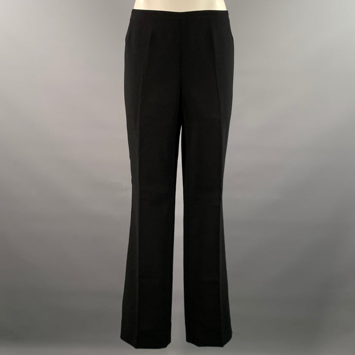 AKRIS Size 10 Black Wool Polyamide Pants