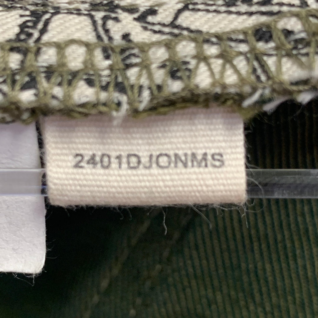 TAYLOR STITCH Size 38 Olive Green Twill Cotton Straight Selvedge Jeans