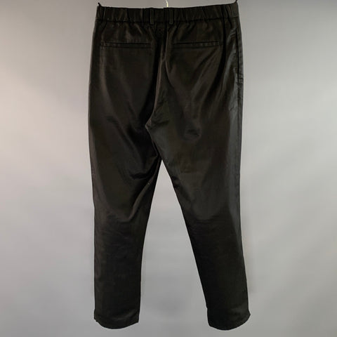 JIL SANDER Size 30 Black Cotton Zip Fly Casual Pants