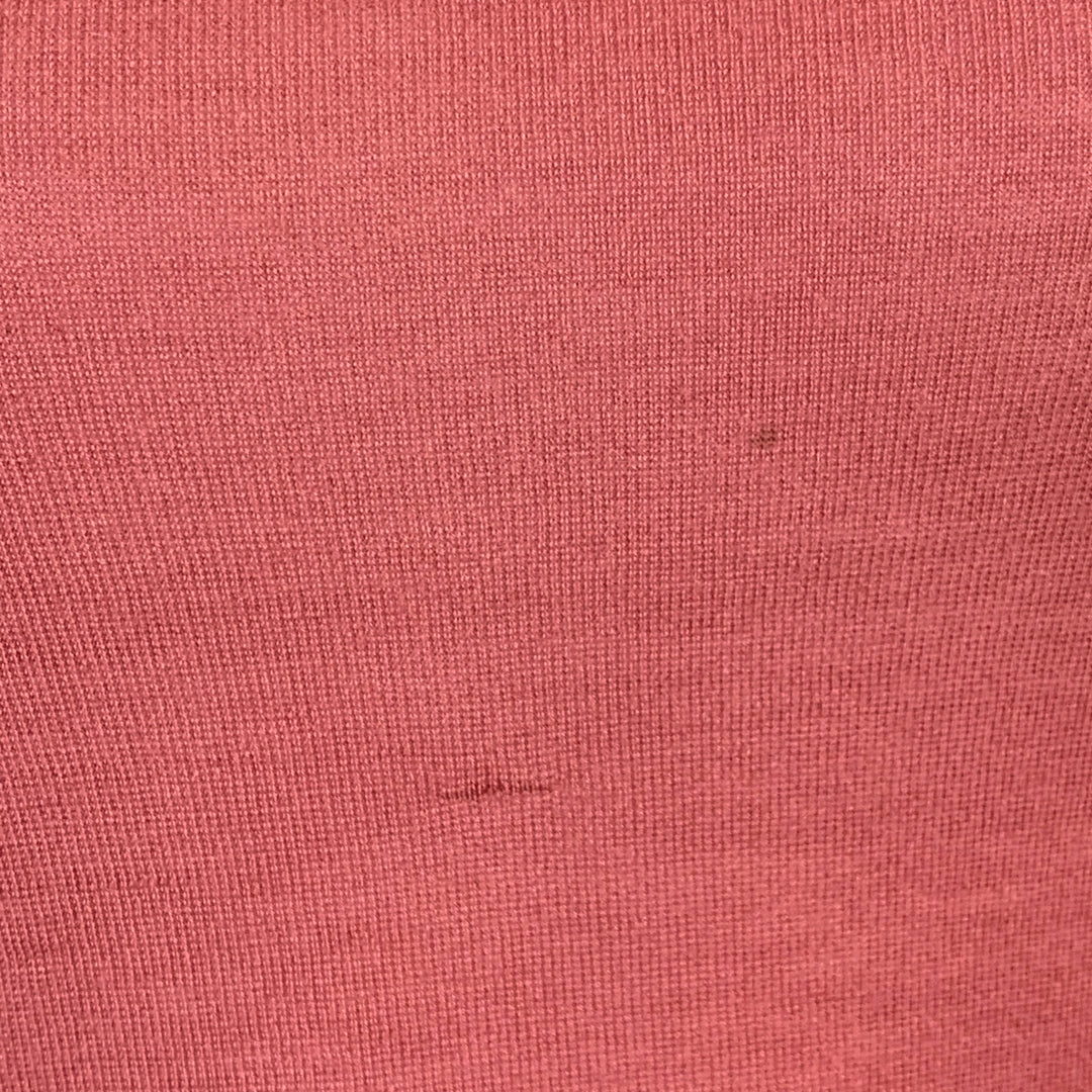 CHRISTIAN DIOR Size 4 Pink Cashmere Contrast Trim Turtleneck Cardigan Set