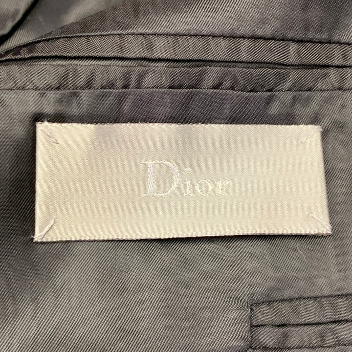 DIOR HOMME by KRIS VAN ASSCHE AW10 Size XS Black Wool Cashmere Scarf Coat