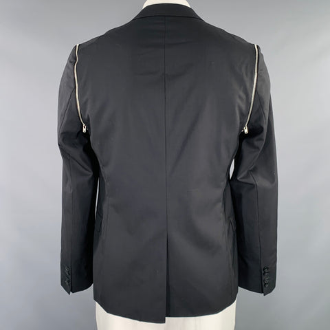HUGO BOSS Size 42 Black Wool Blend Sport Coat