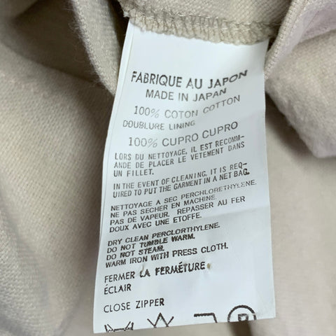 YOHJI YAMAMOTO Size L Beige Cotton Notch Lapel Suit