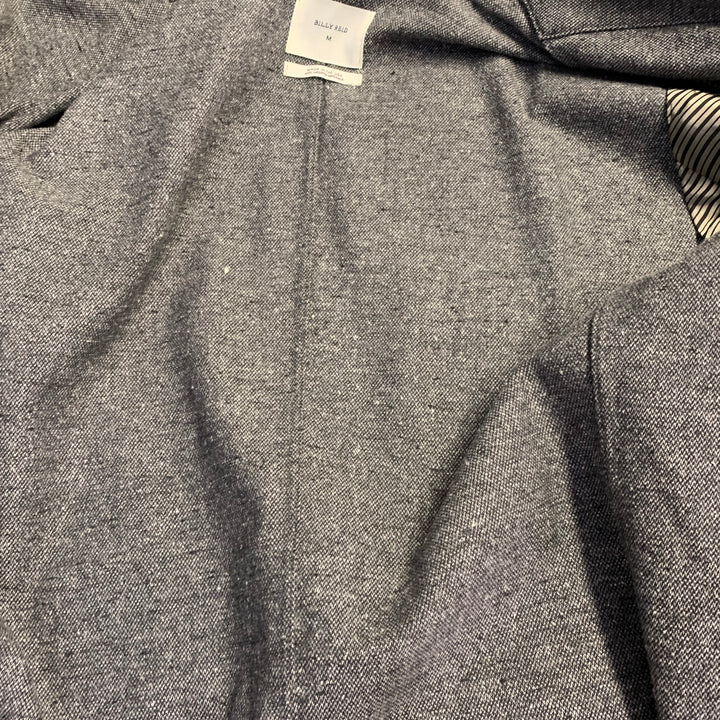 BILLY REID Size M Heather Grey Cotton Blend Notch Lapel Suit