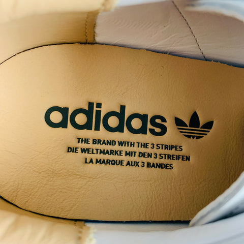 ADIDAS x STAN SMITH Size 9.5  White Perforated Leather Lace-Up Sneakers