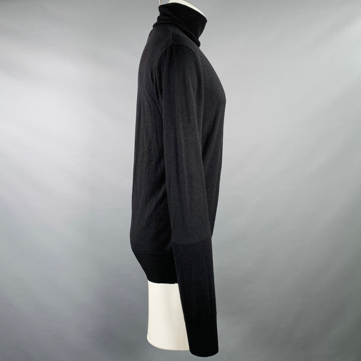 VIKTOR & ROLF Size M Black Jersey Turtleneck Pullover
